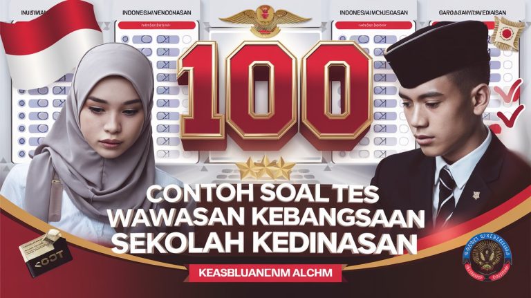 100 Contoh Soal Tes Wawasan Kebangsaan Sekolah Kedinasan